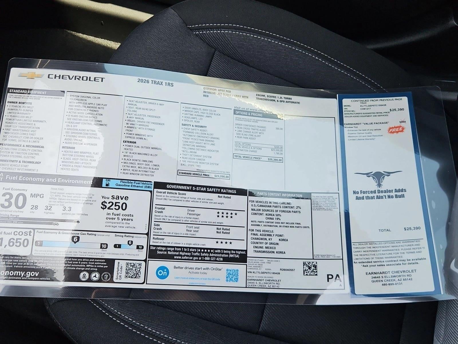 2026 Chevrolet Trax 1RS