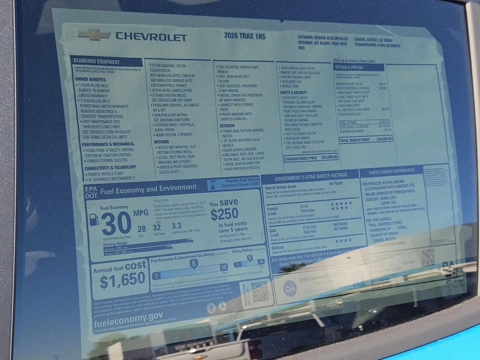 2026 Chevrolet Trax 1RS