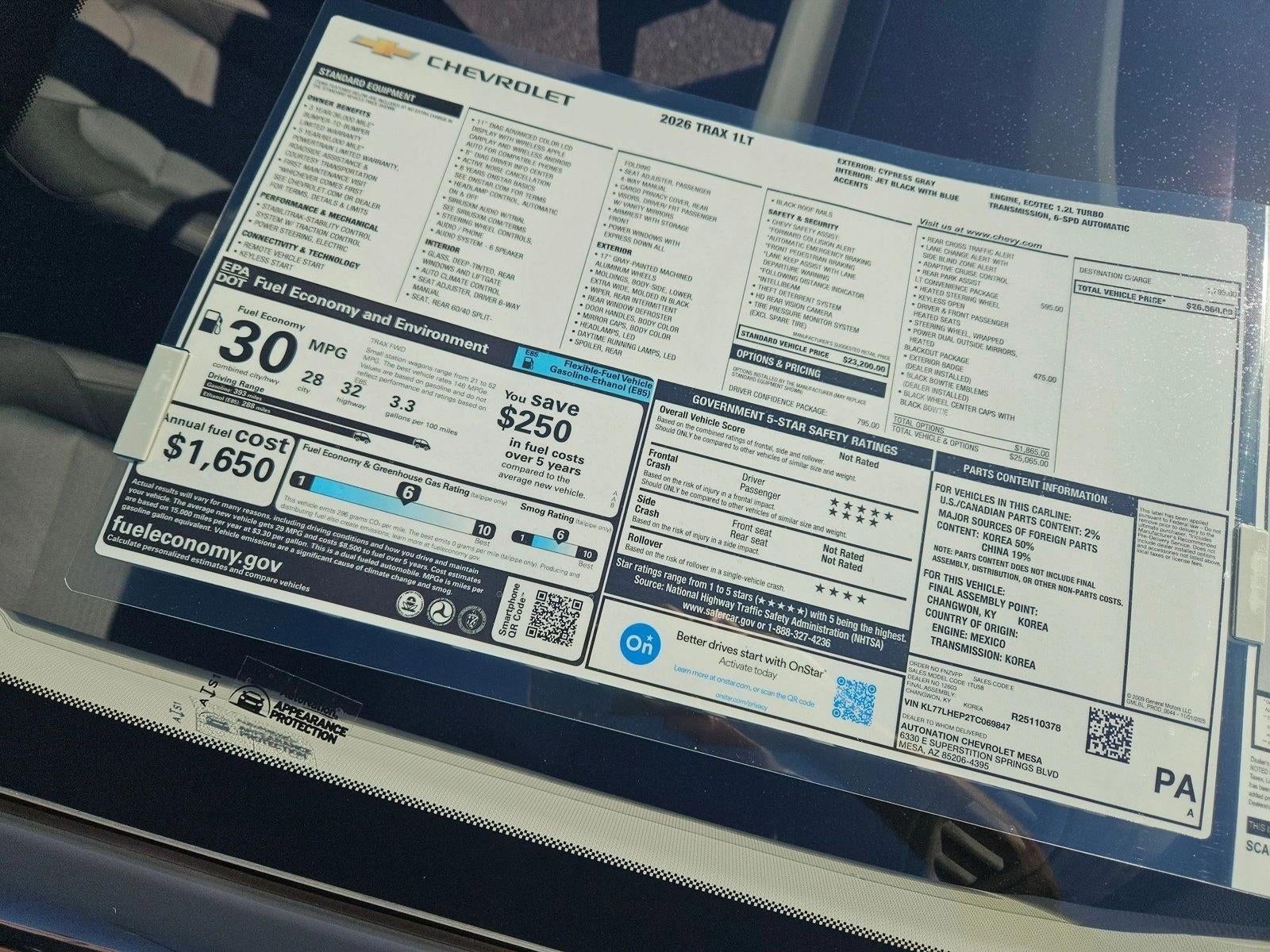 2026 Chevrolet Trax LT