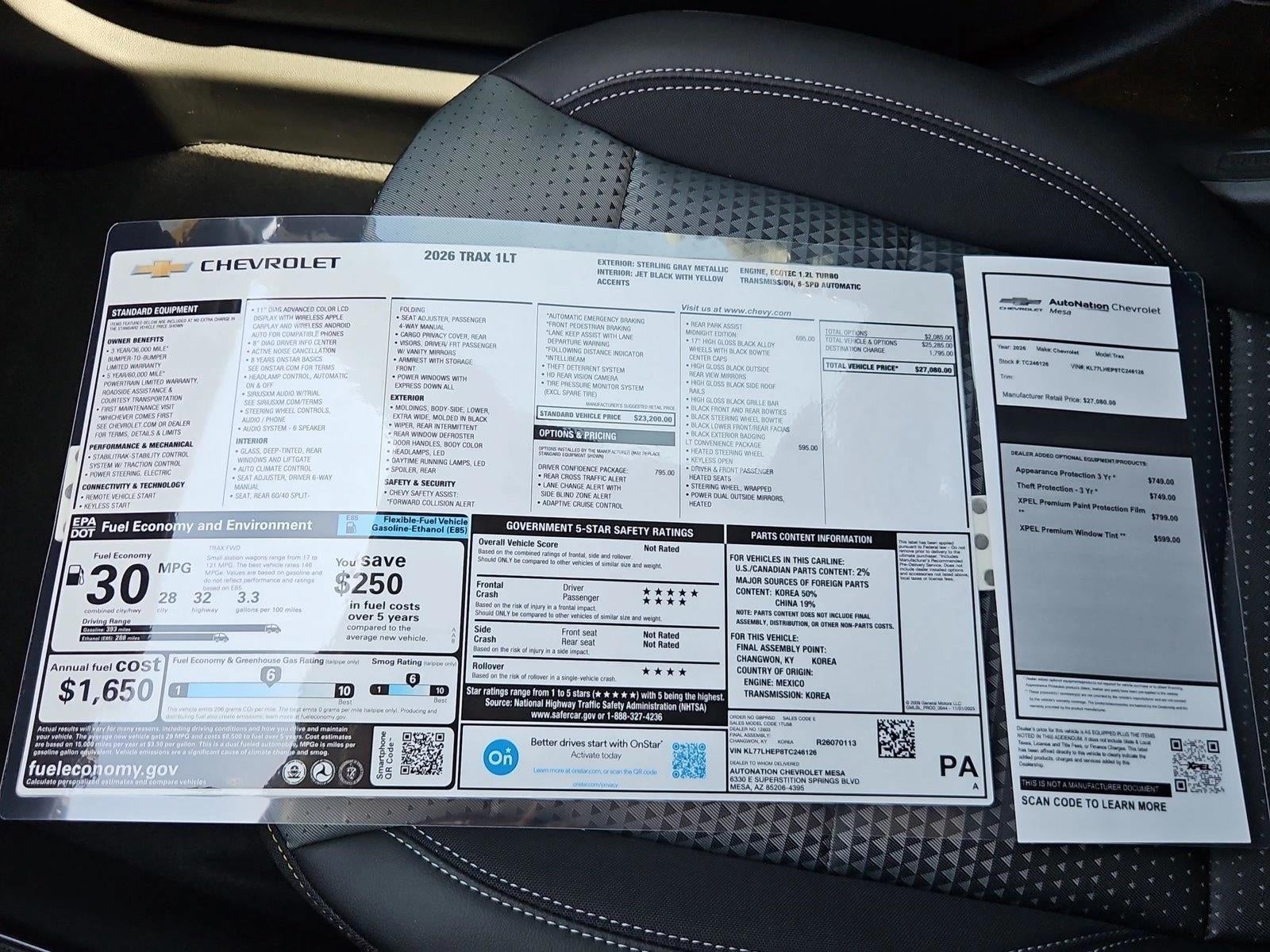 2026 Chevrolet Trax LT