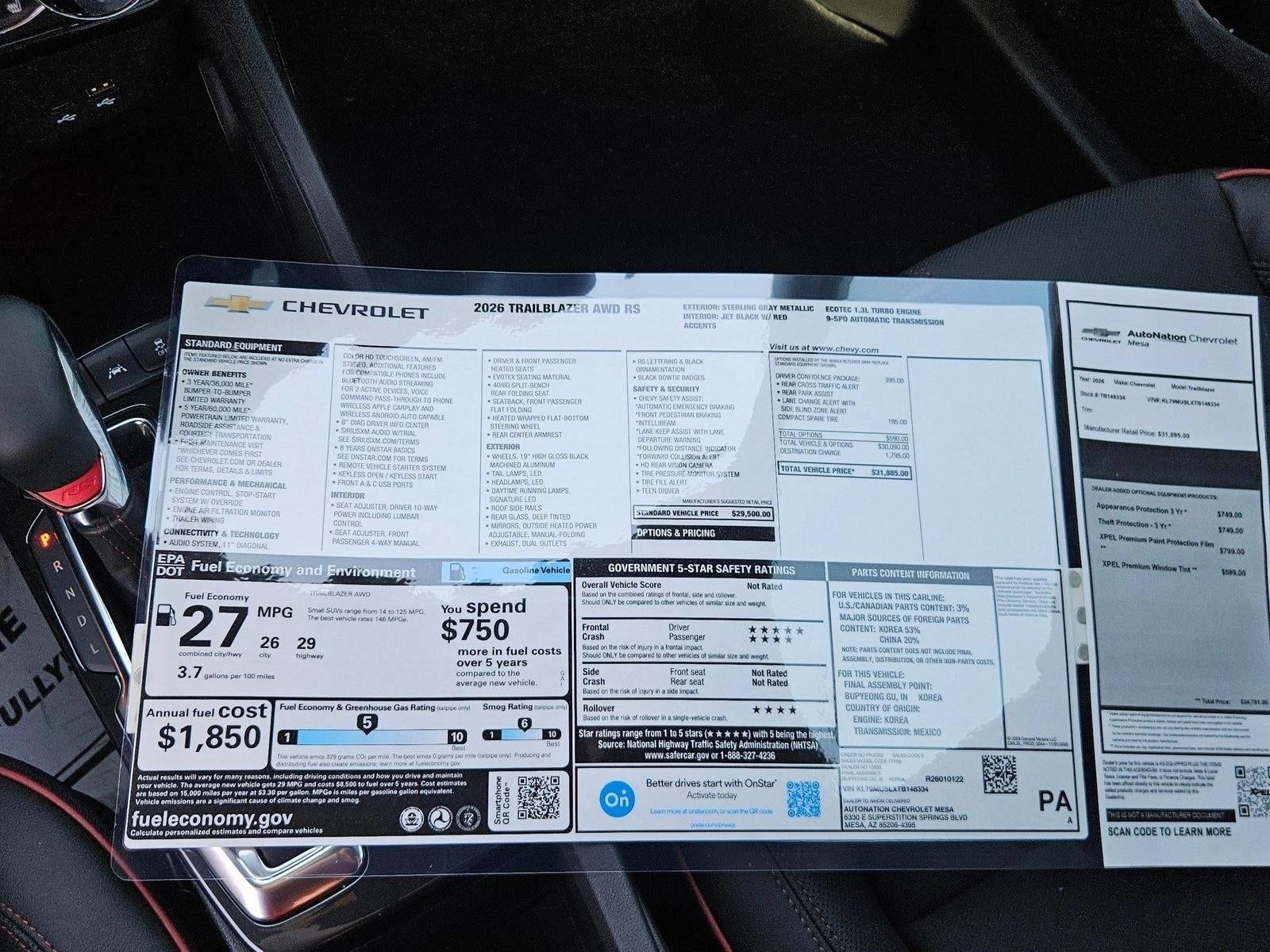 2026 Chevrolet Trailblazer RS