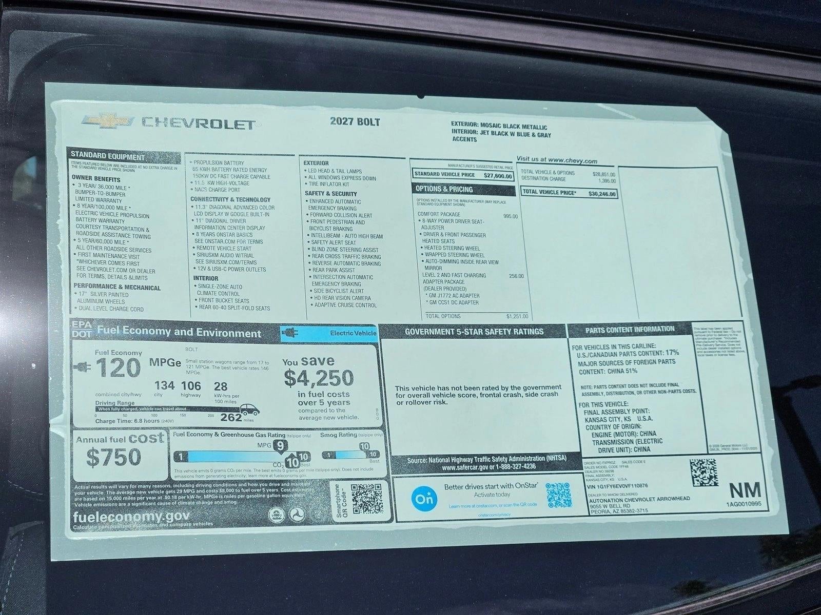 2027 Chevrolet Bolt LT