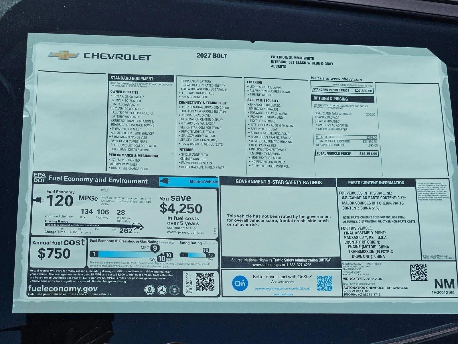 2027 Chevrolet Bolt LT