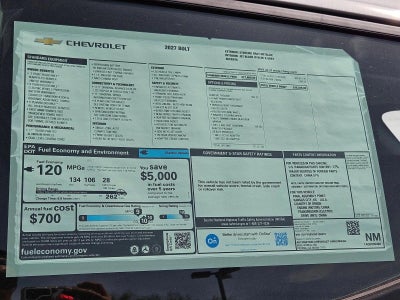 2027 Chevrolet Bolt LT