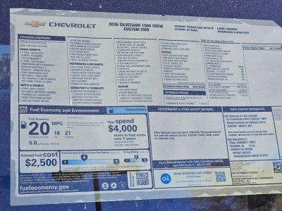 2026 Chevrolet Silverado 1500 Custom