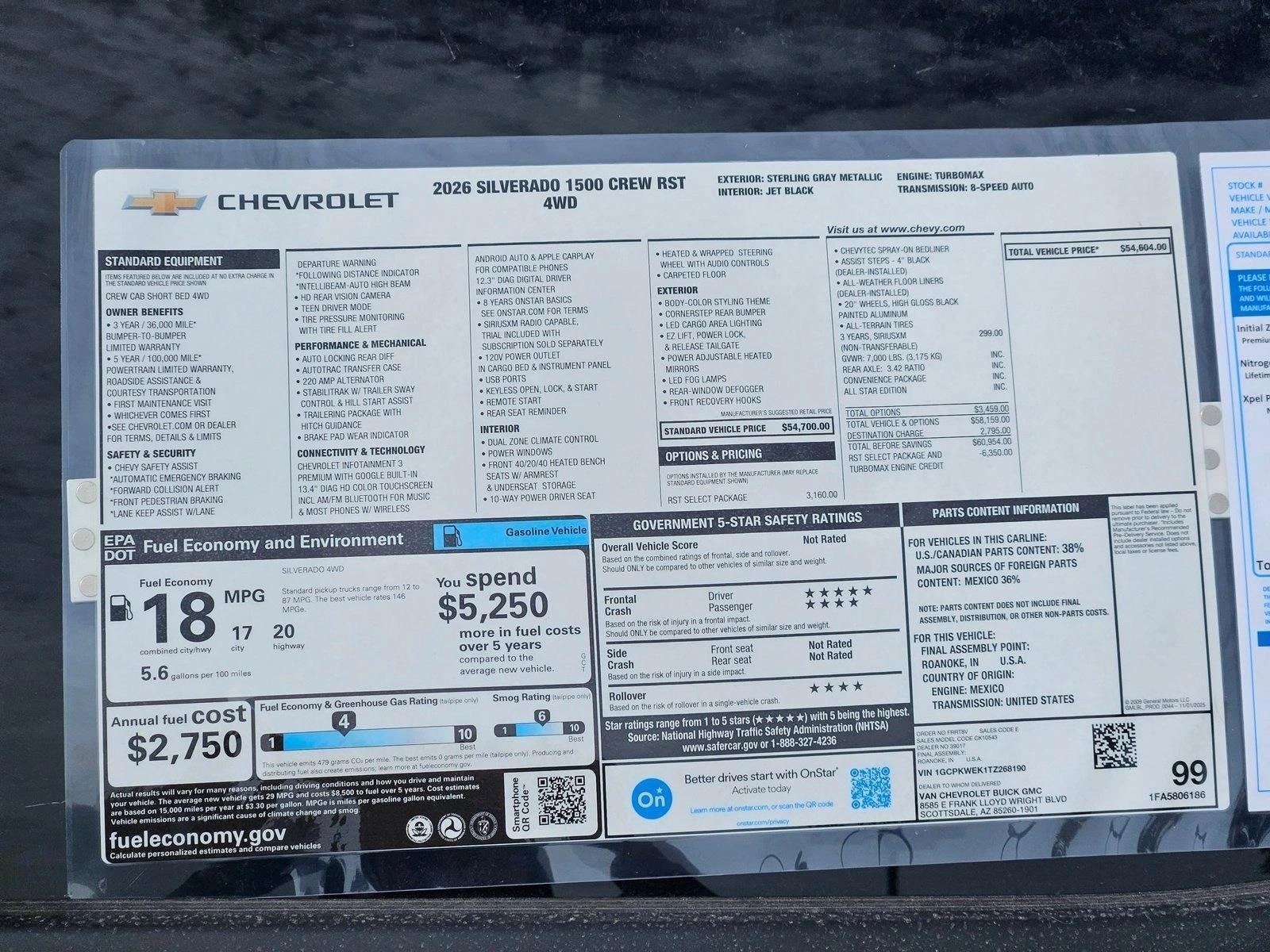 2026 Chevrolet Silverado 1500 RST