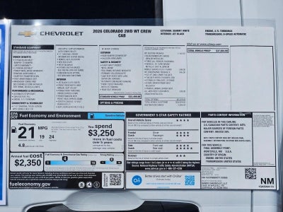 2026 Chevrolet Colorado WT