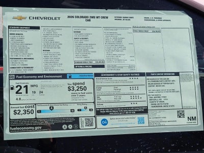 2026 Chevrolet Colorado WT