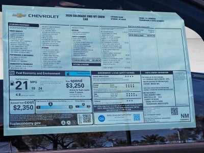 2026 Chevrolet Colorado WT