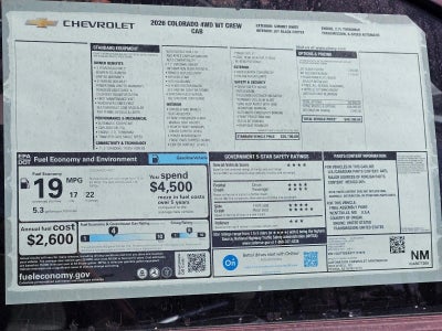 2026 Chevrolet Colorado WT