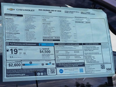 2026 Chevrolet Colorado WT