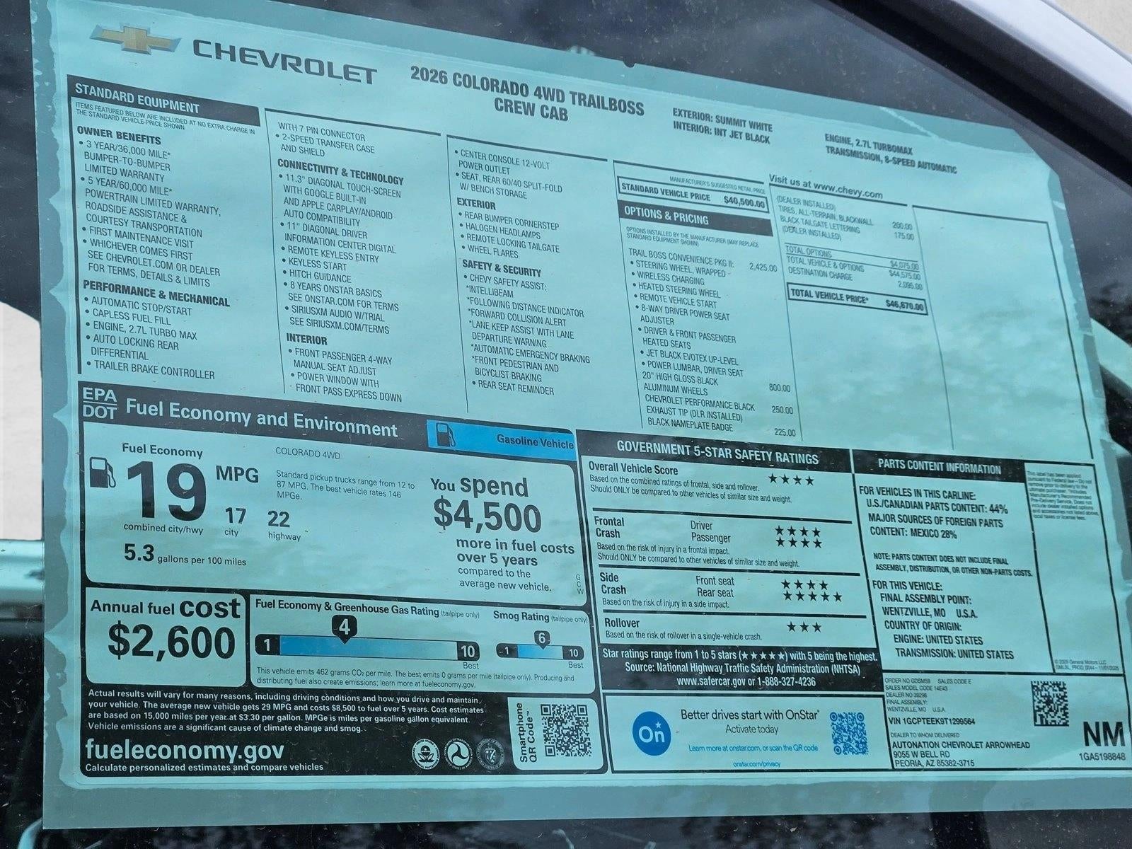 2026 Chevrolet Colorado Trail Boss