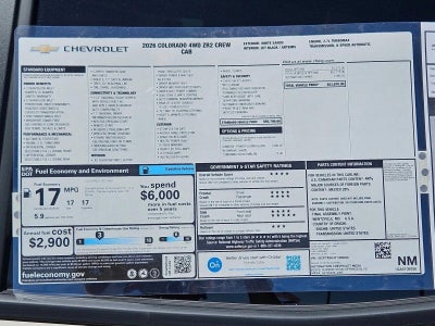 2026 Chevrolet Colorado ZR2