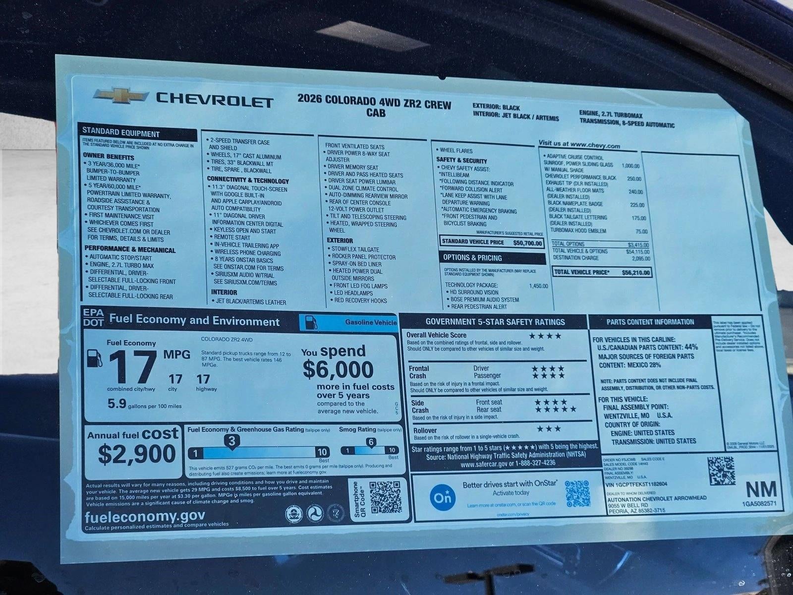 2026 Chevrolet Colorado ZR2