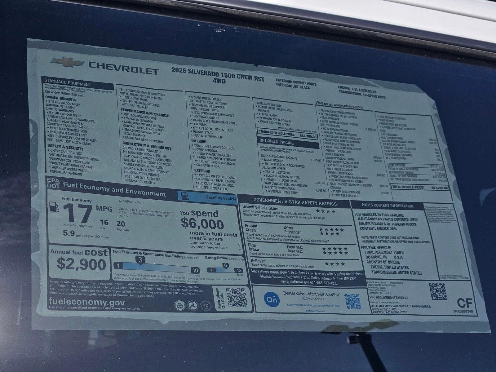2026 Chevrolet Silverado 1500 RST