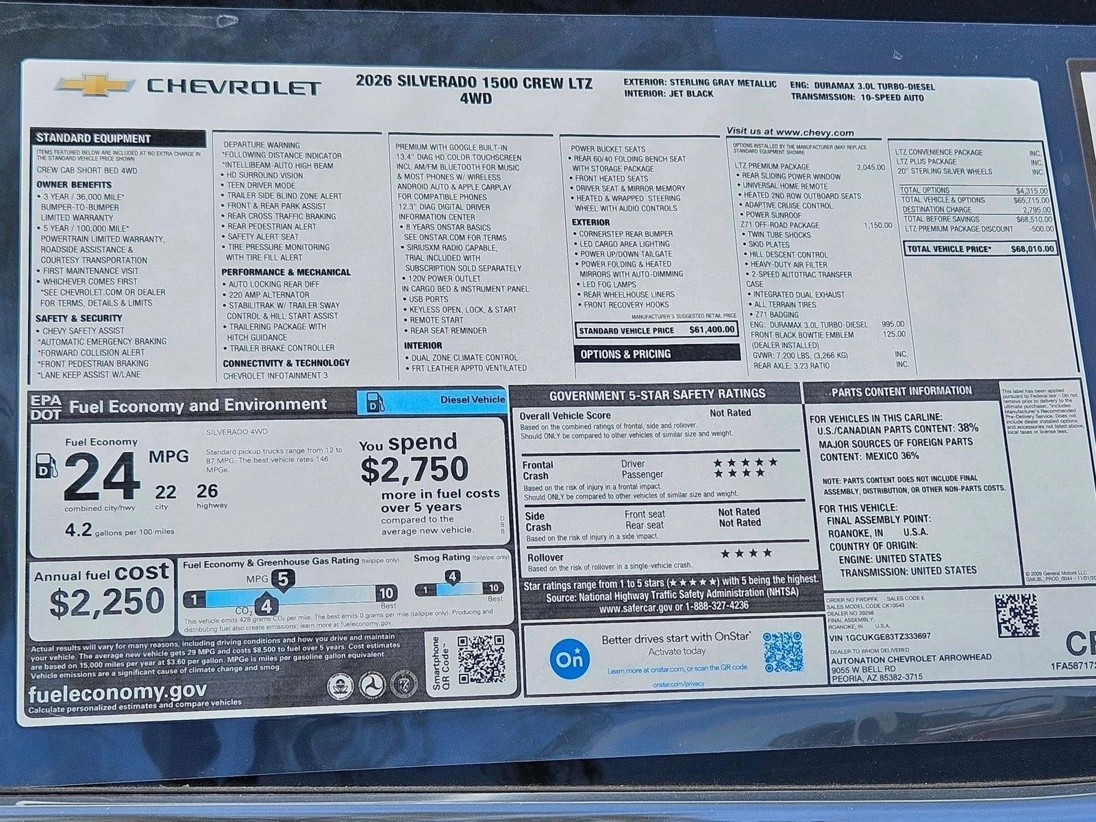 2026 Chevrolet Silverado 1500 LTZ