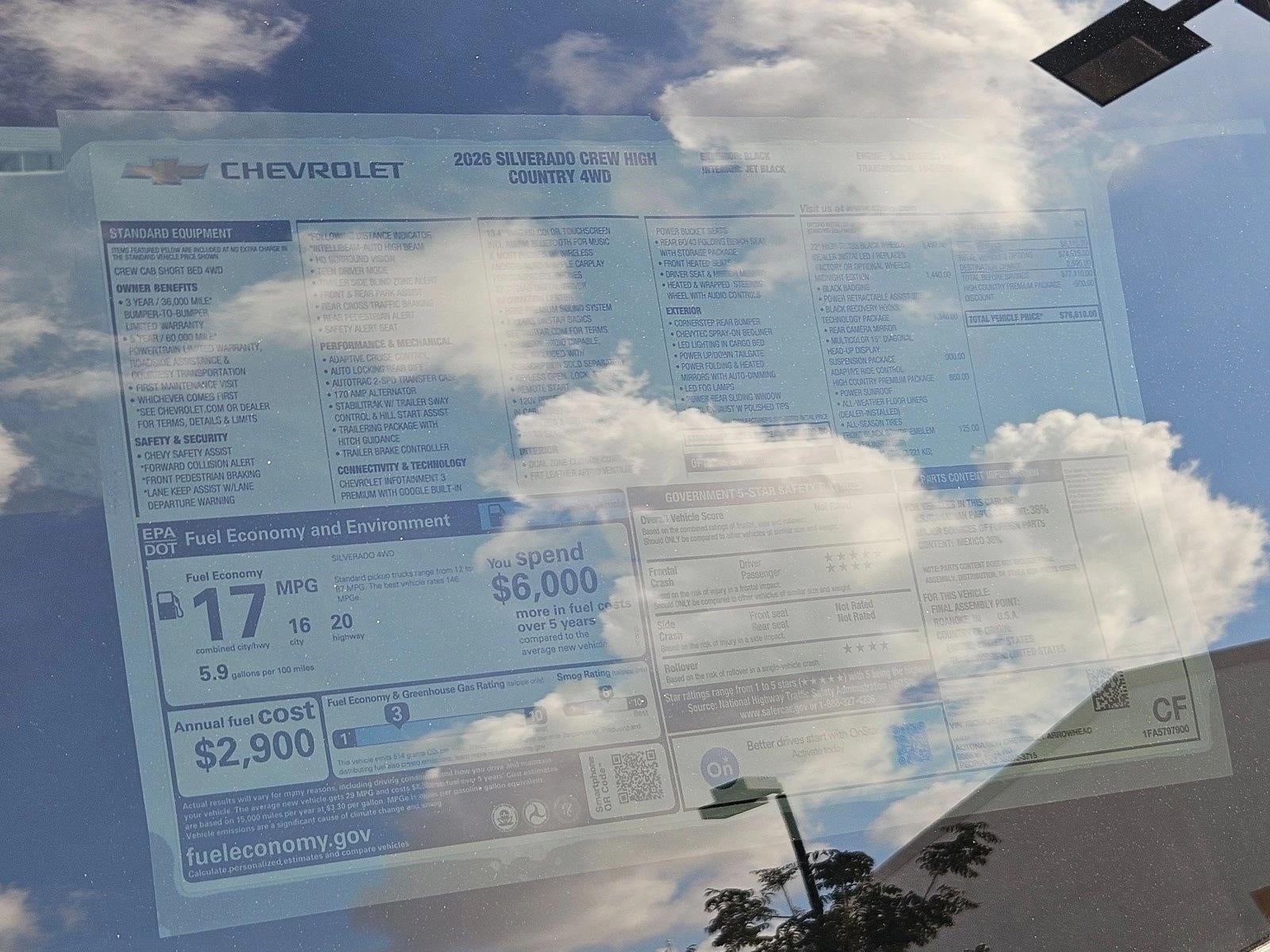 2026 Chevrolet Silverado 1500 High Country