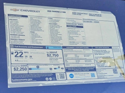 2026 Chevrolet Traverse LT