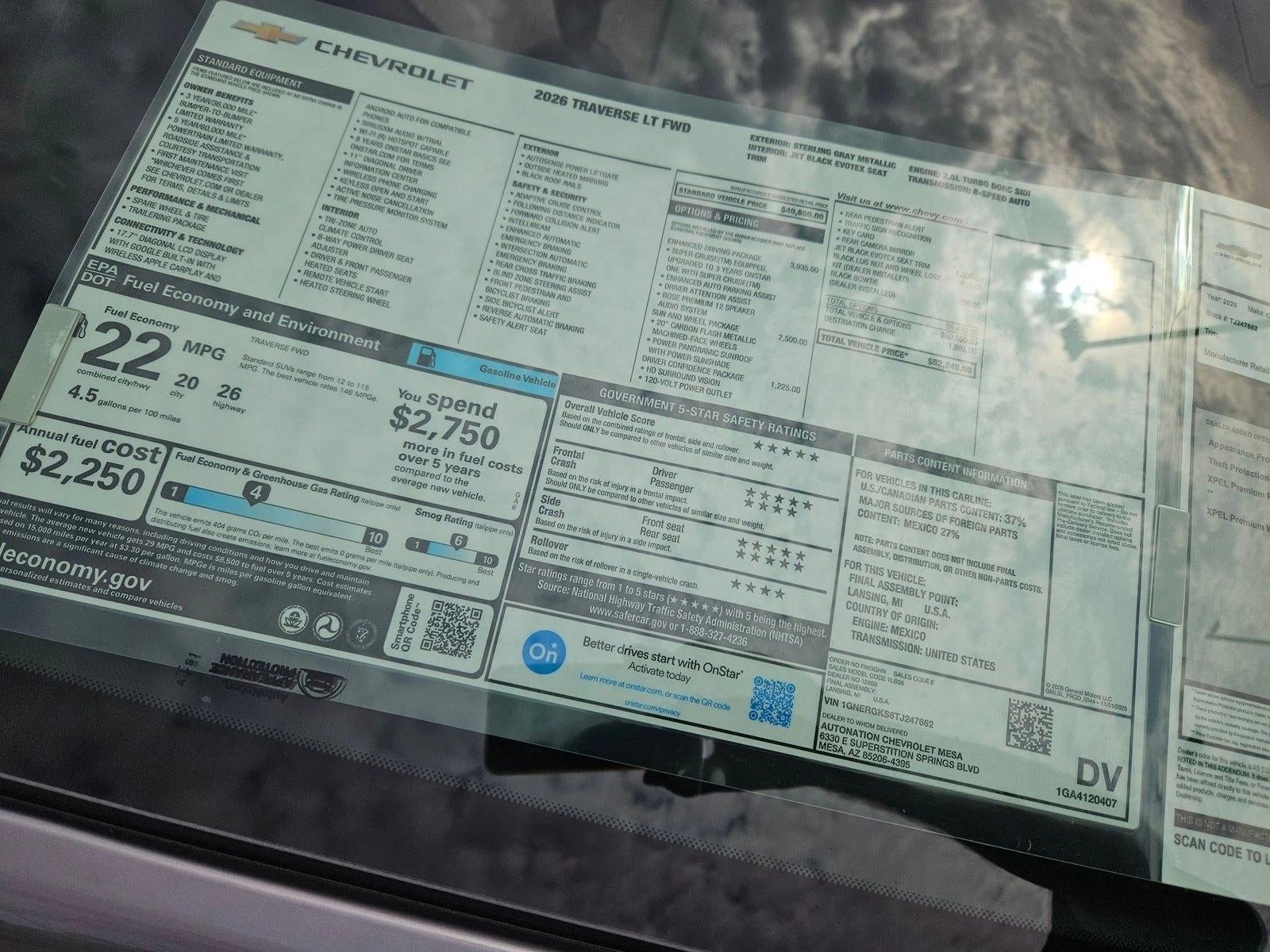 2026 Chevrolet Traverse LT