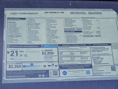 2026 Chevrolet Traverse Z71