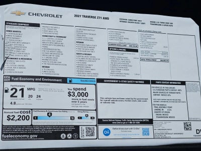 2027 Chevrolet Traverse Z71