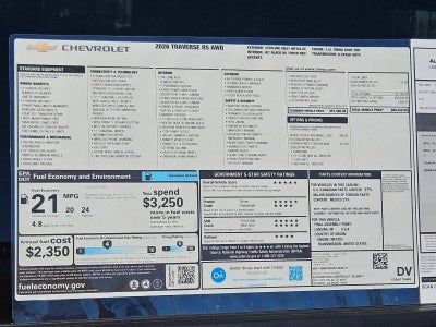 2026 Chevrolet Traverse RS