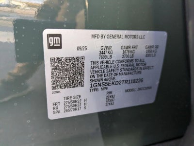 2026 Chevrolet Suburban RST