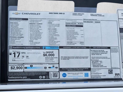 2026 Chevrolet Tahoe LS