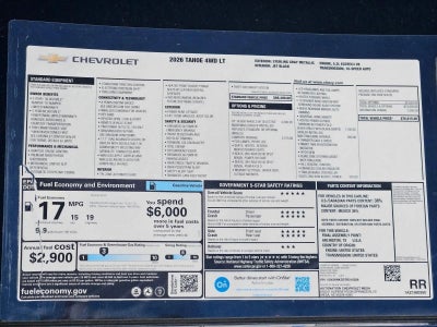 2026 Chevrolet Tahoe LT