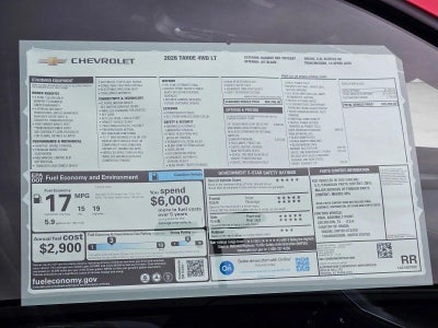 2026 Chevrolet Tahoe LT
