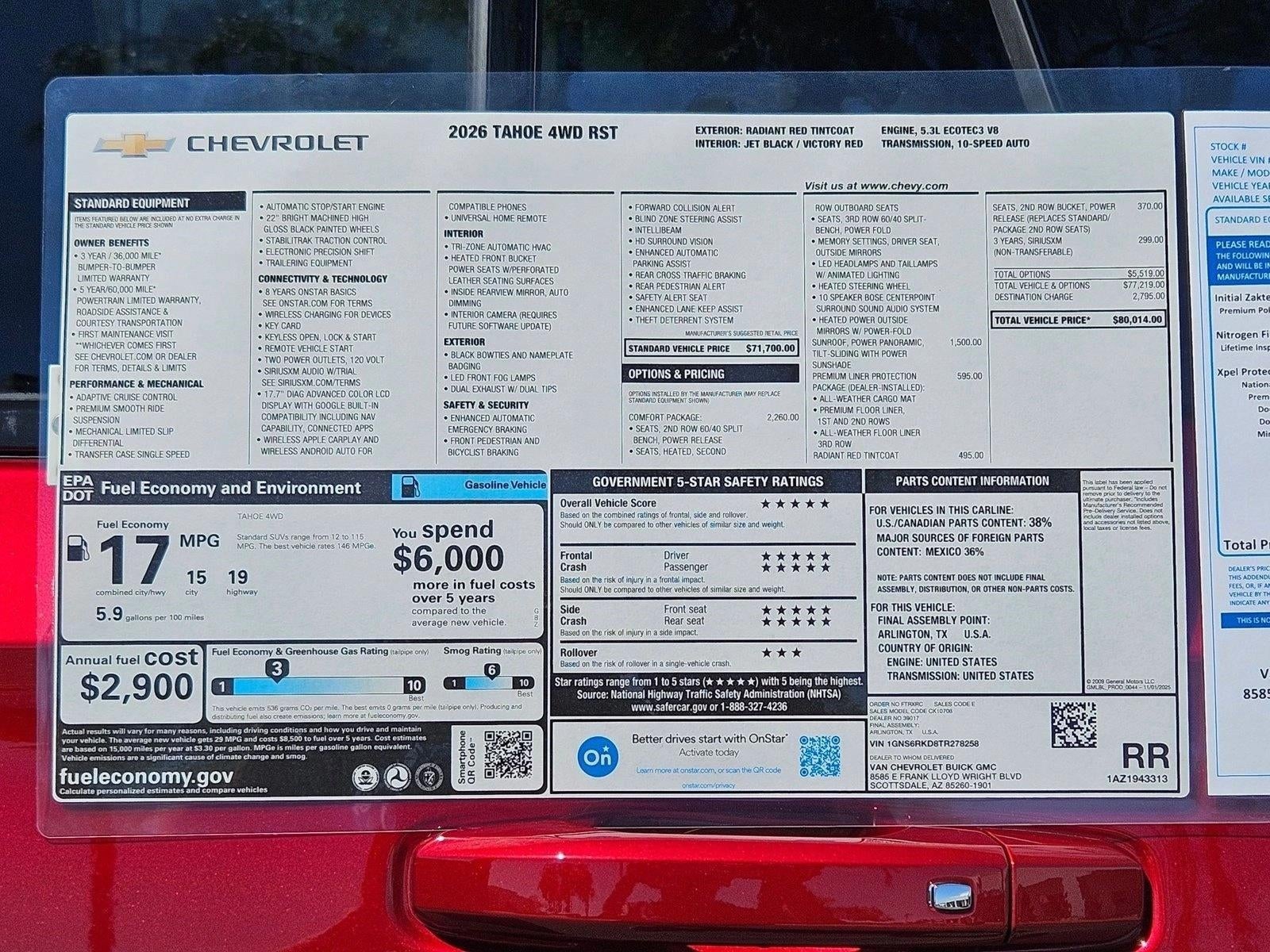 2026 Chevrolet Tahoe RST