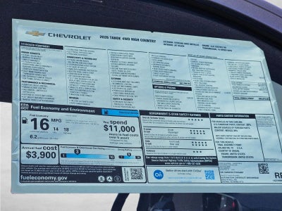 2026 Chevrolet Tahoe High Country