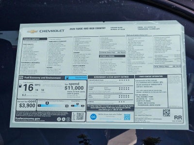 2026 Chevrolet Tahoe High Country