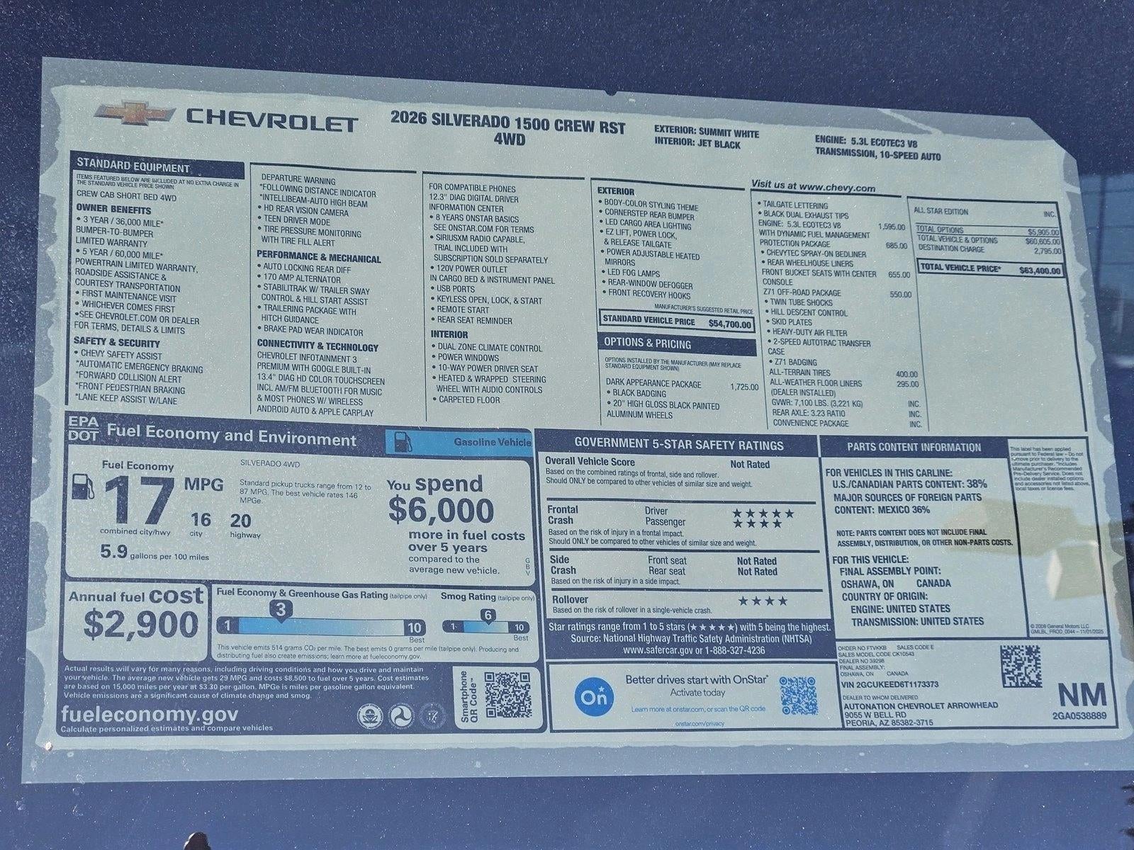 2026 Chevrolet Silverado 1500 RST