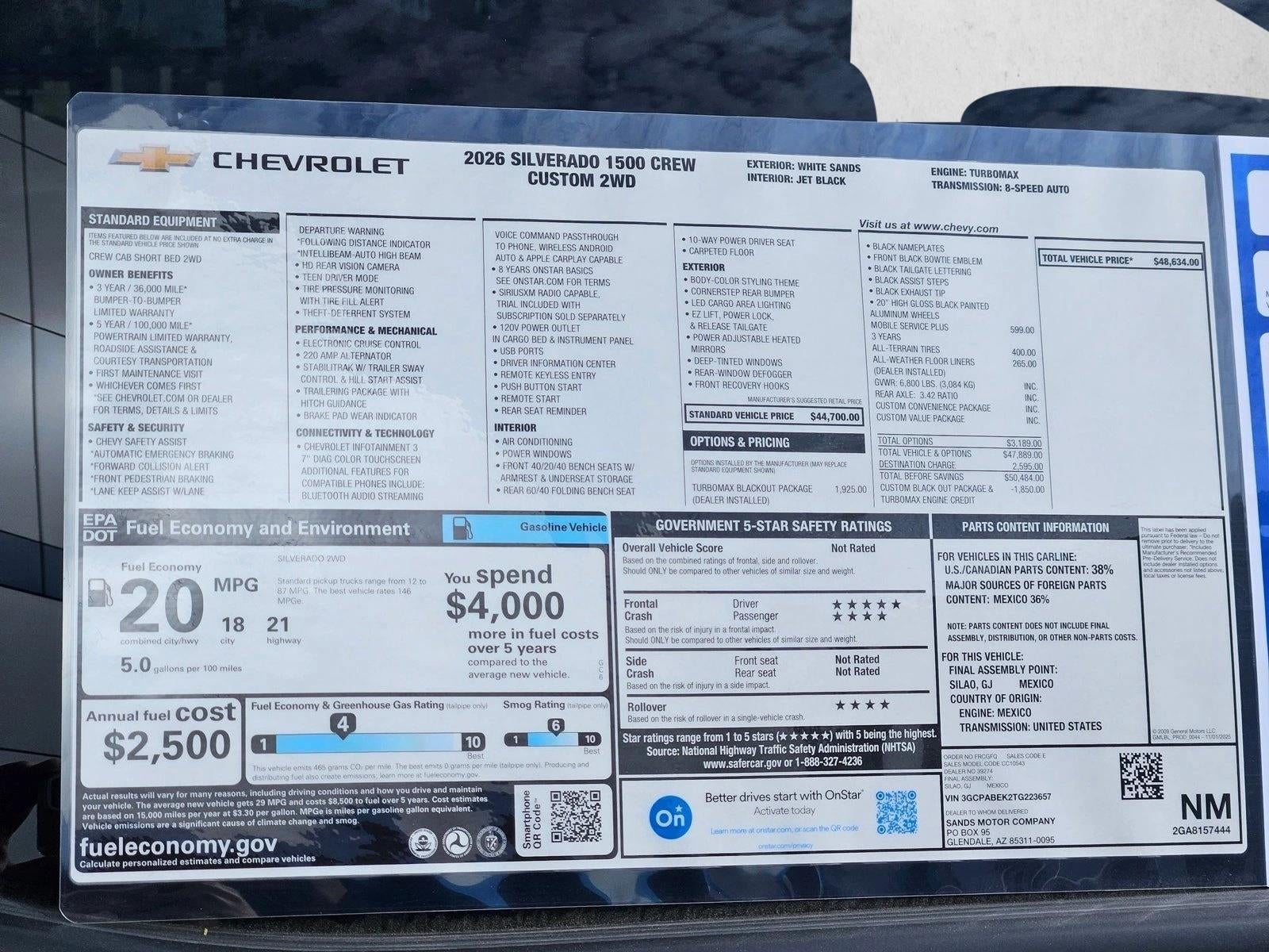 2026 Chevrolet Silverado 1500 Custom