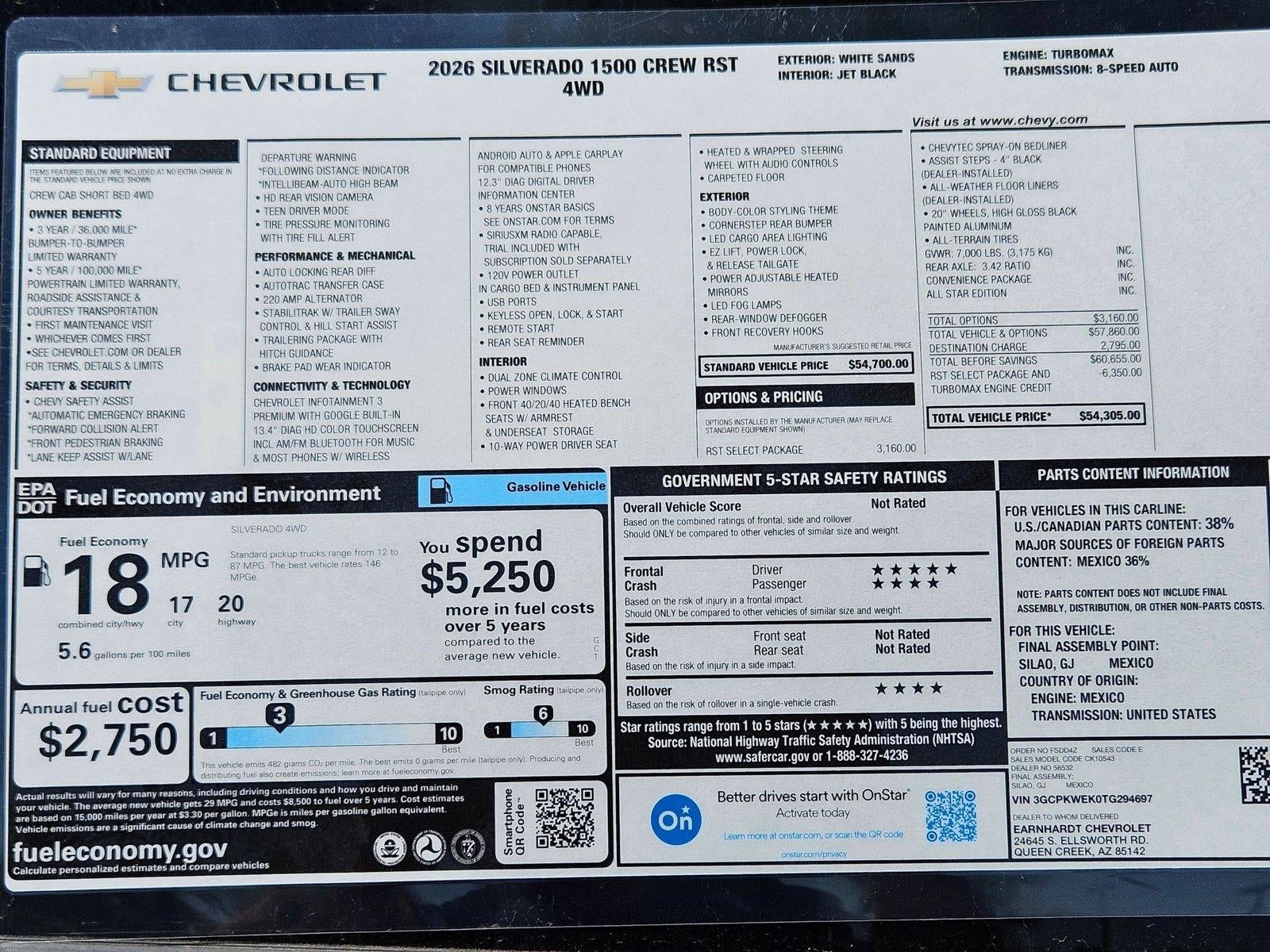 2026 Chevrolet Silverado 1500 RST
