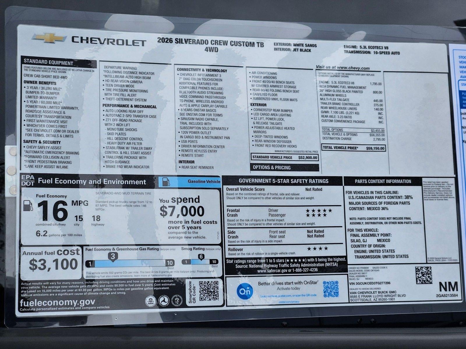 2026 Chevrolet Silverado 1500 Custom Trail Boss