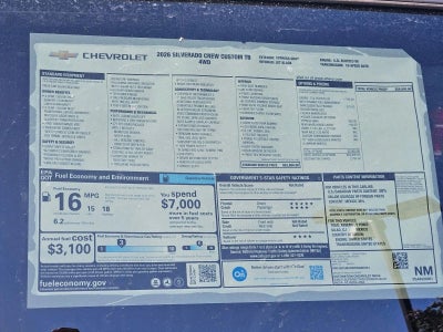 2026 Chevrolet Silverado 1500 Custom Trail Boss