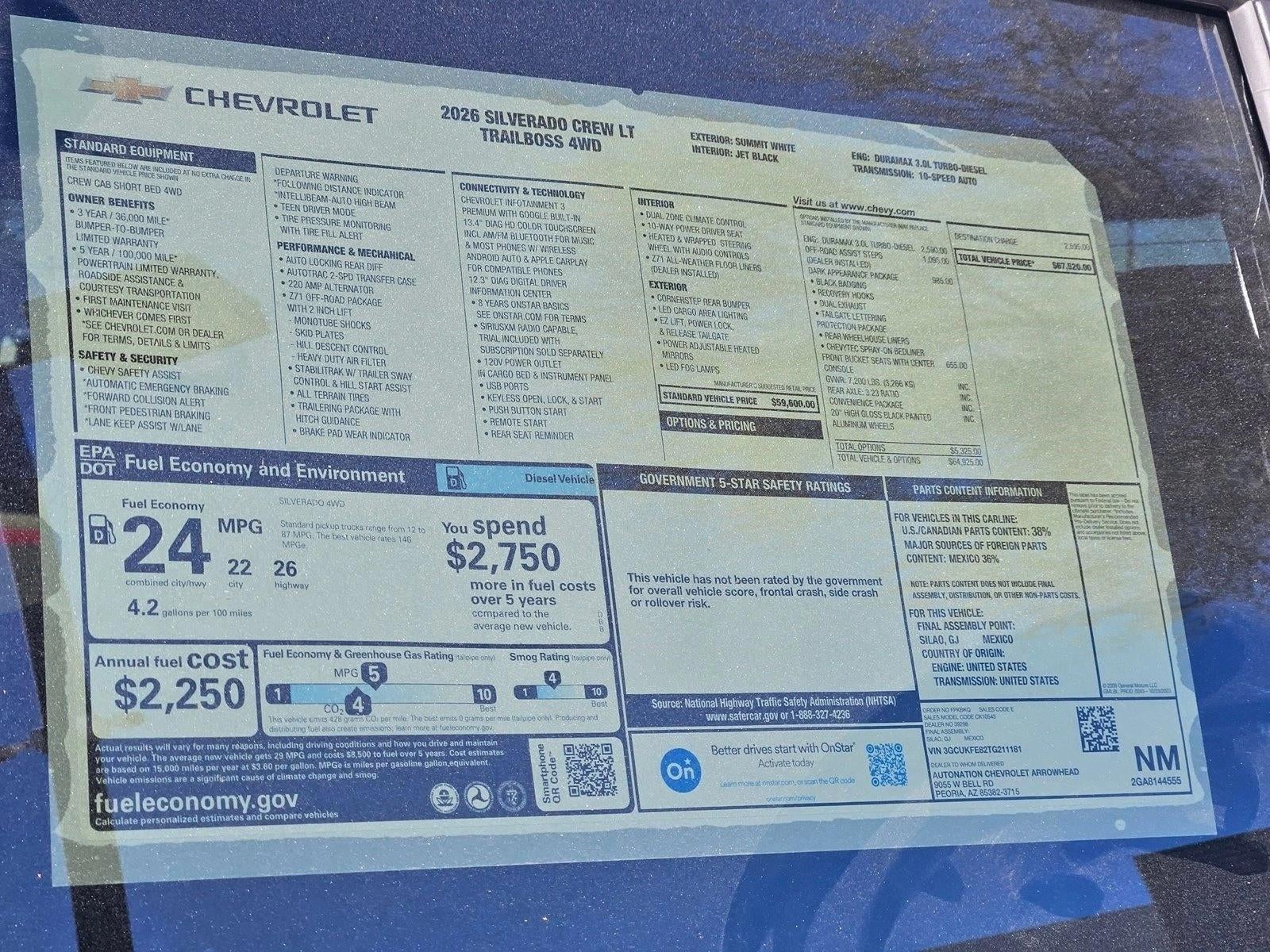 2026 Chevrolet Silverado 1500 LT Trail Boss