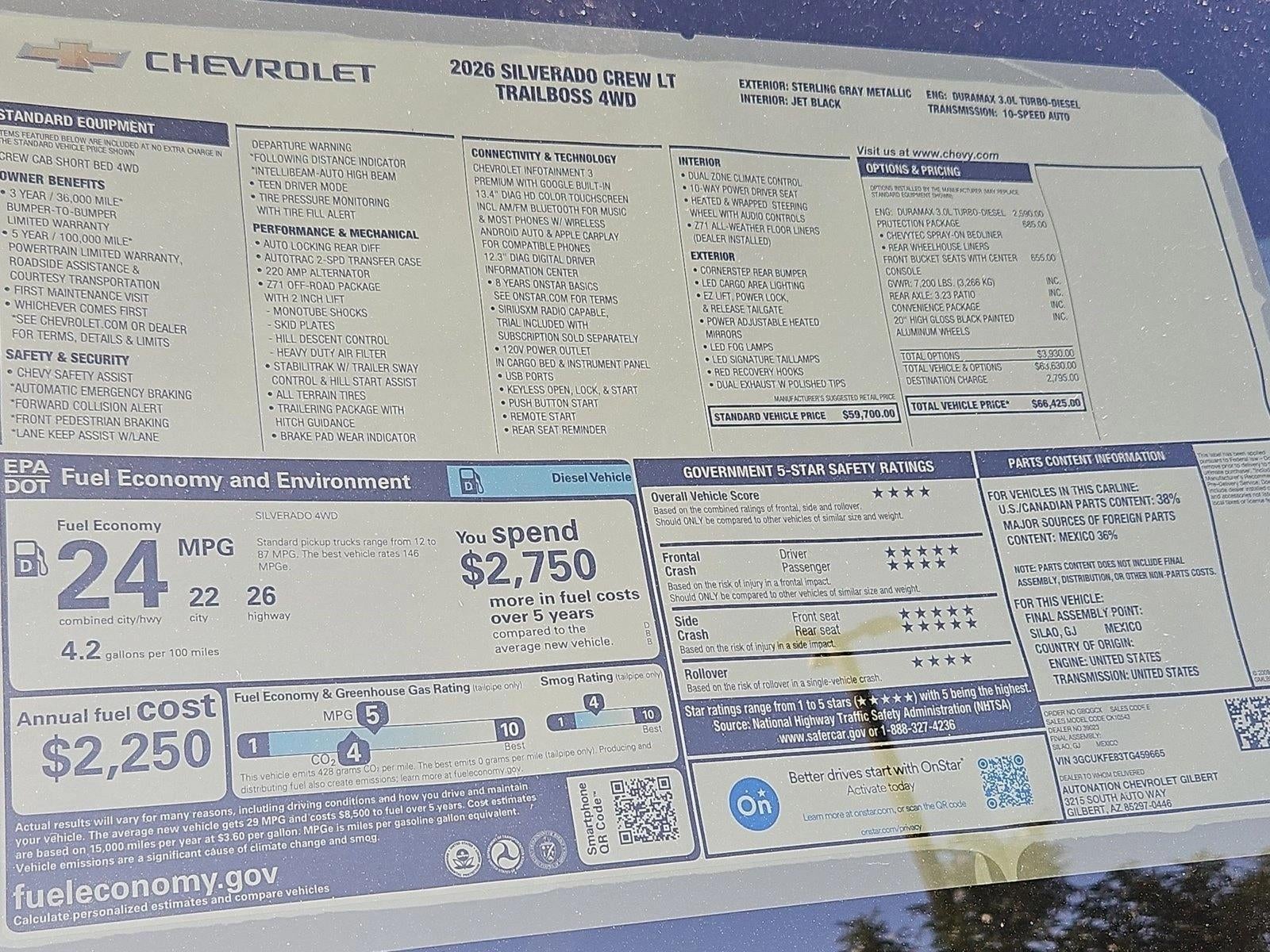 2026 Chevrolet Silverado 1500 LT Trail Boss