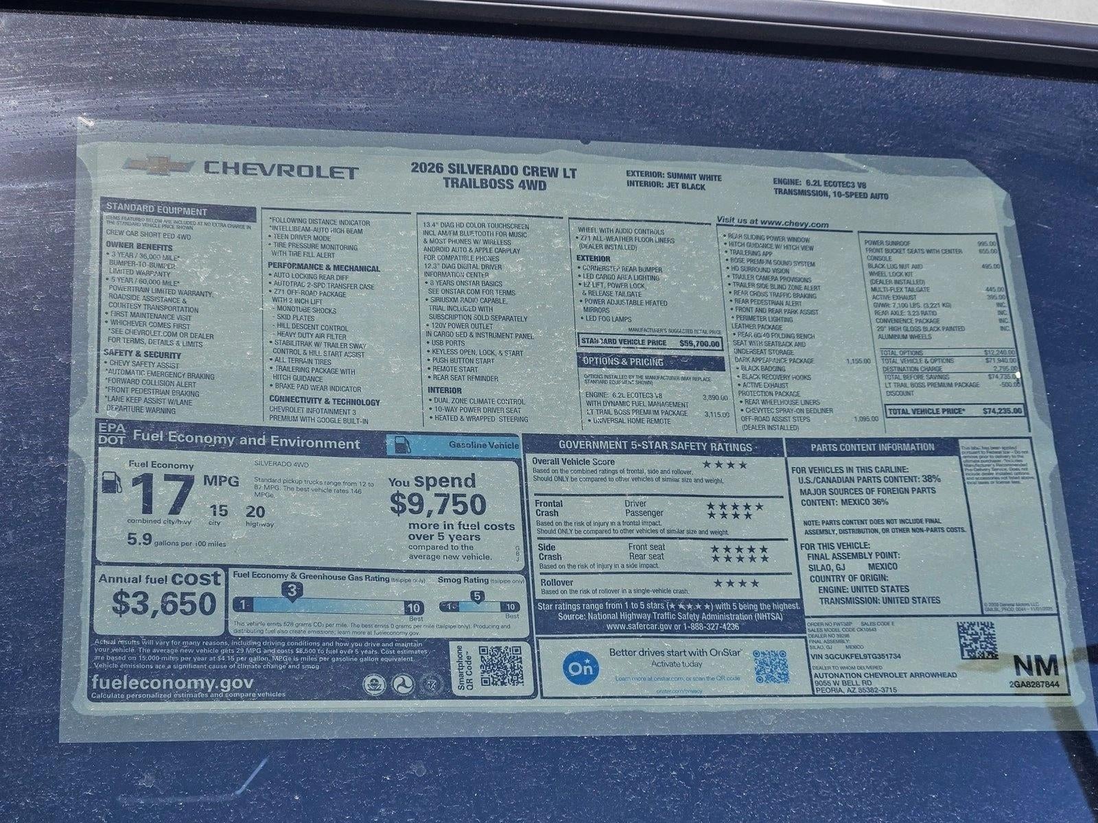 2026 Chevrolet Silverado 1500 LT Trail Boss