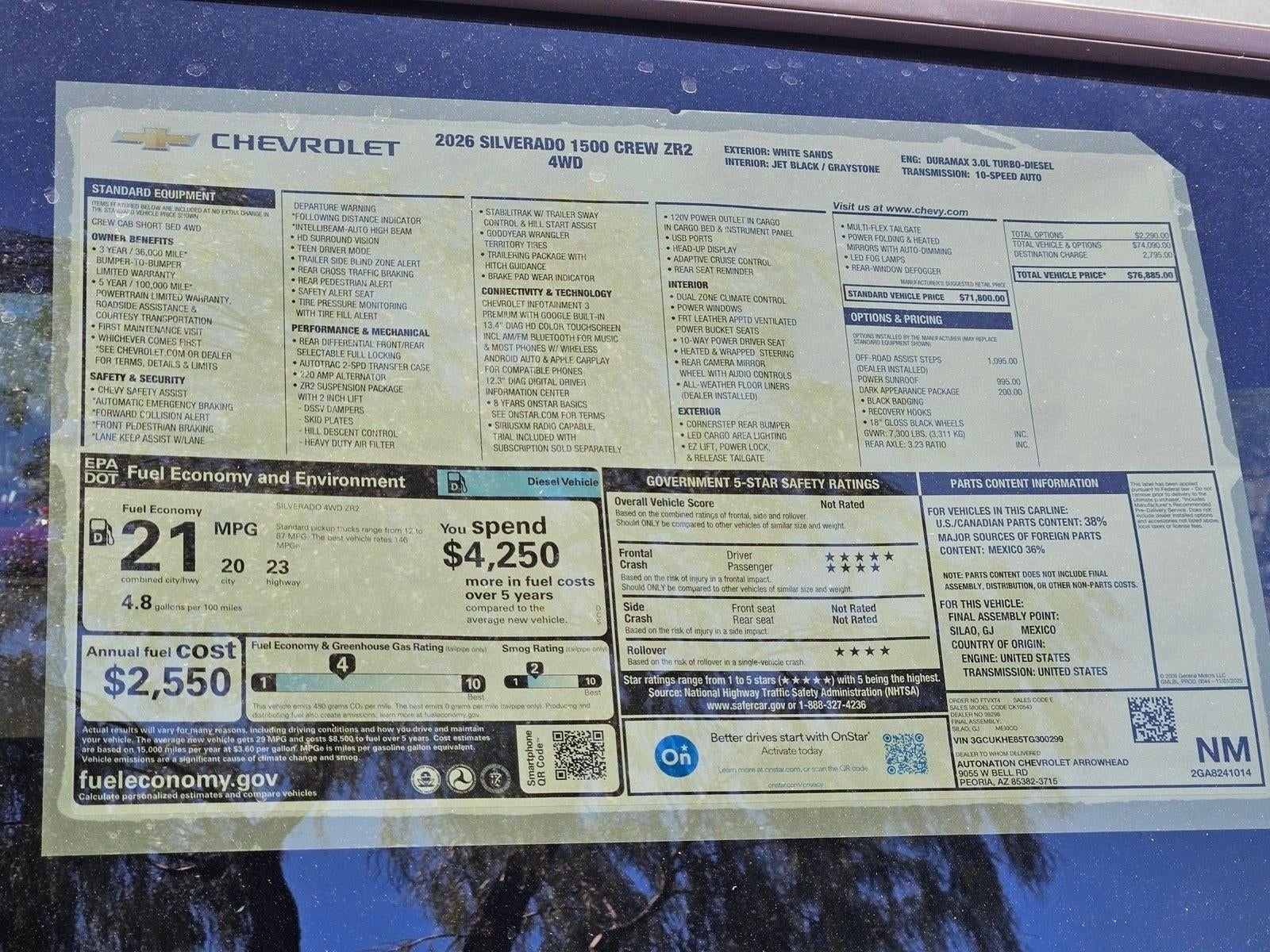 2026 Chevrolet Silverado 1500 ZR2