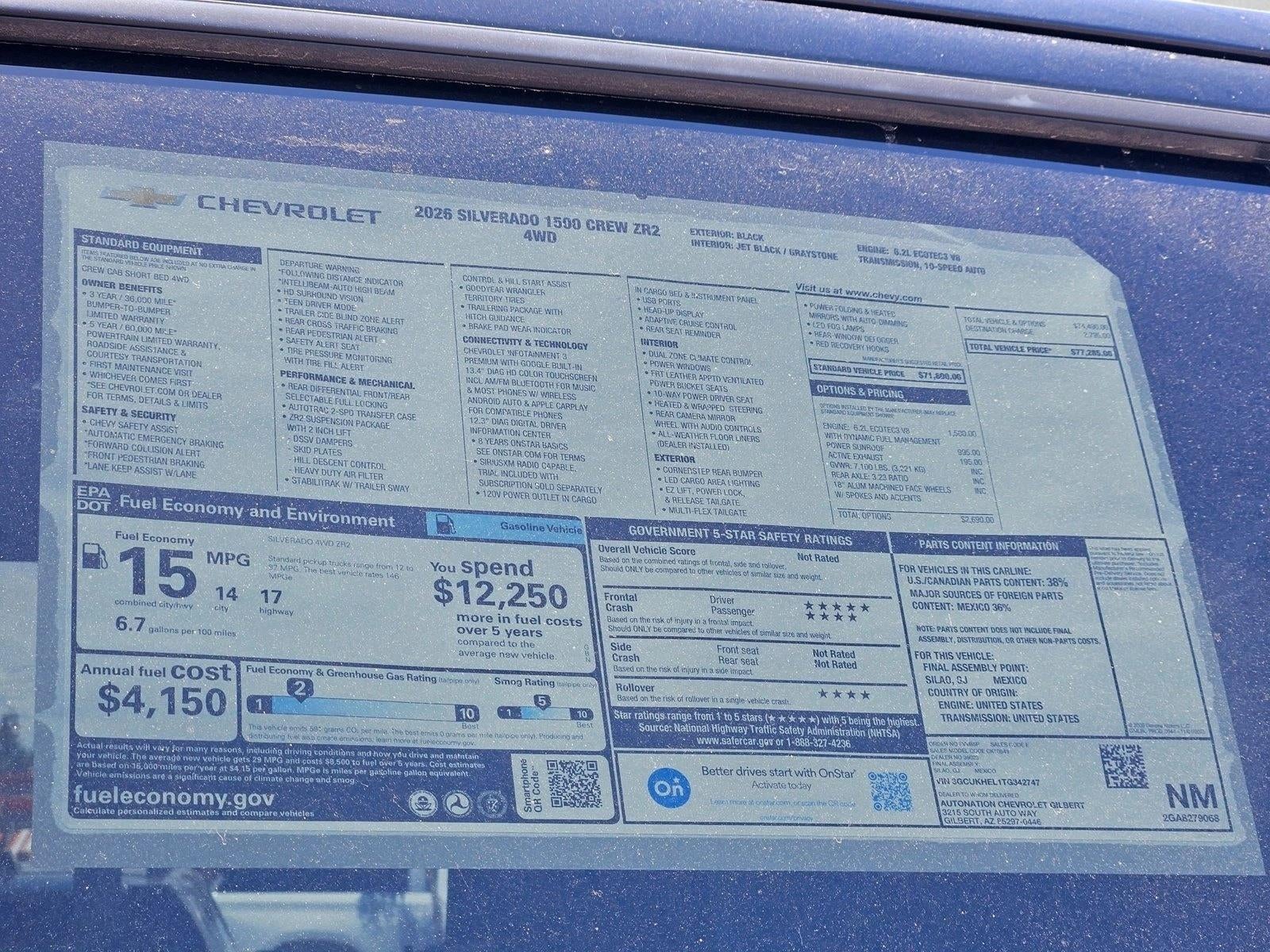2026 Chevrolet Silverado 1500 ZR2