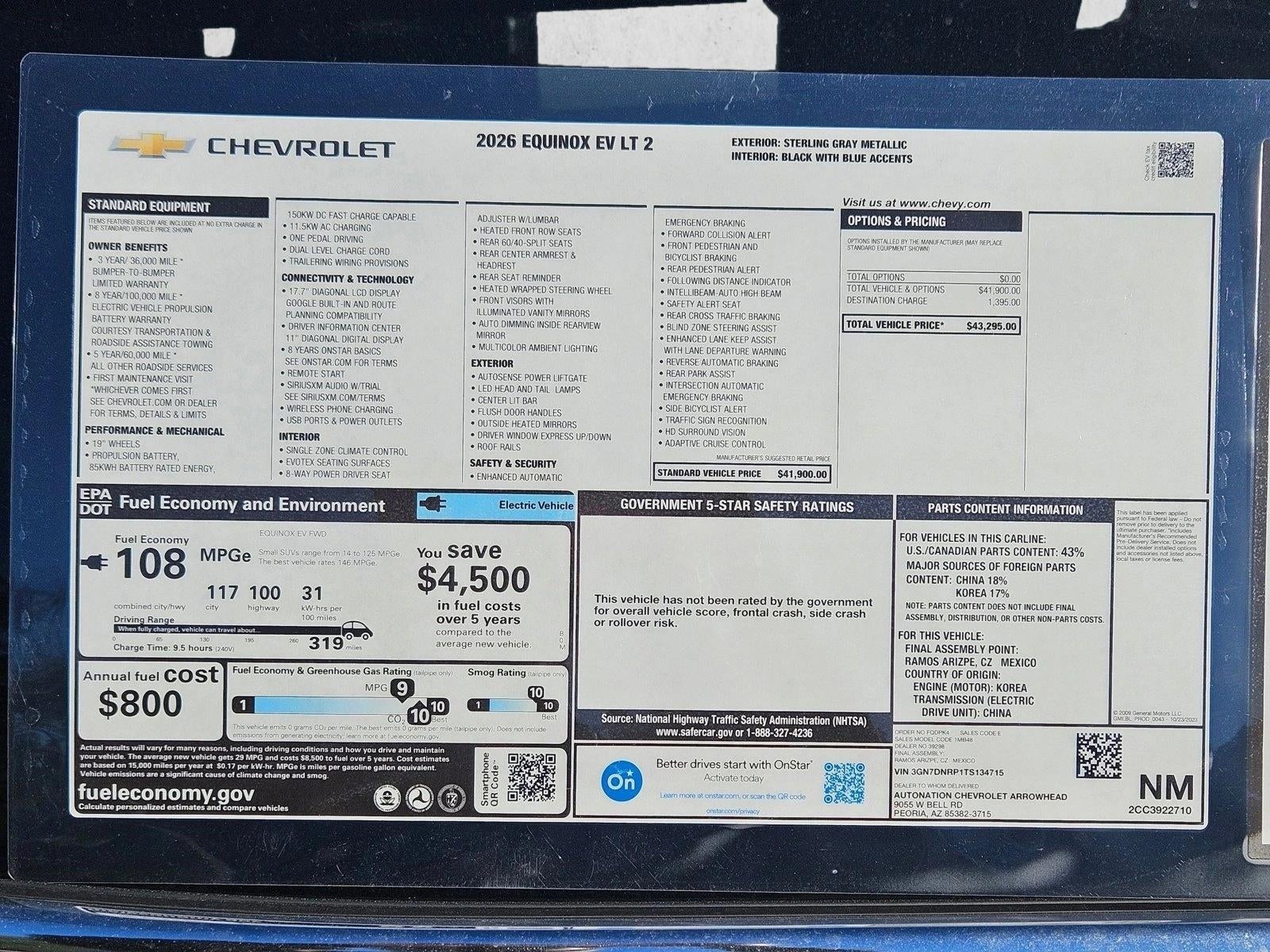 2026 Chevrolet Equinox EV LT