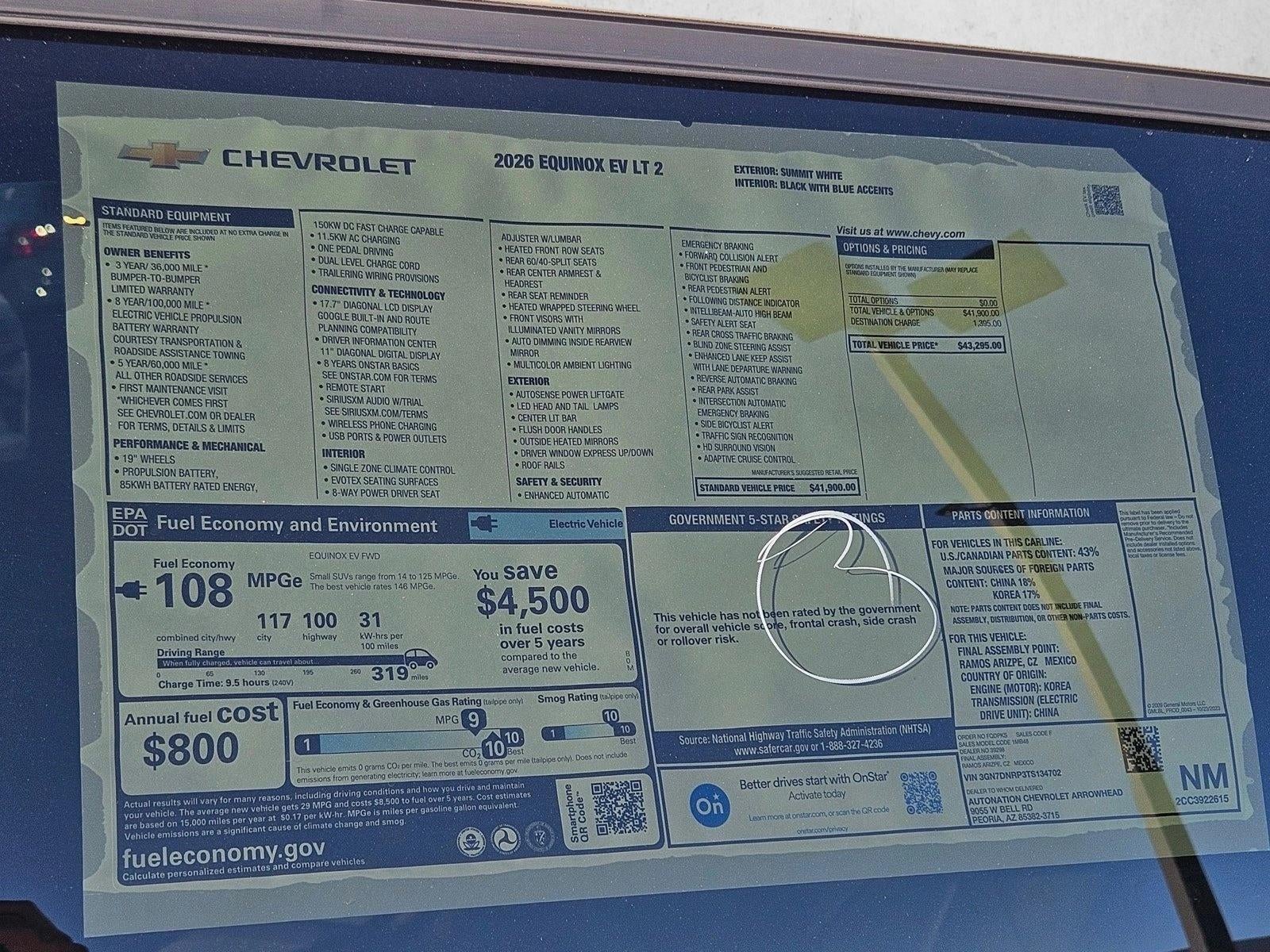 2026 Chevrolet Equinox EV LT