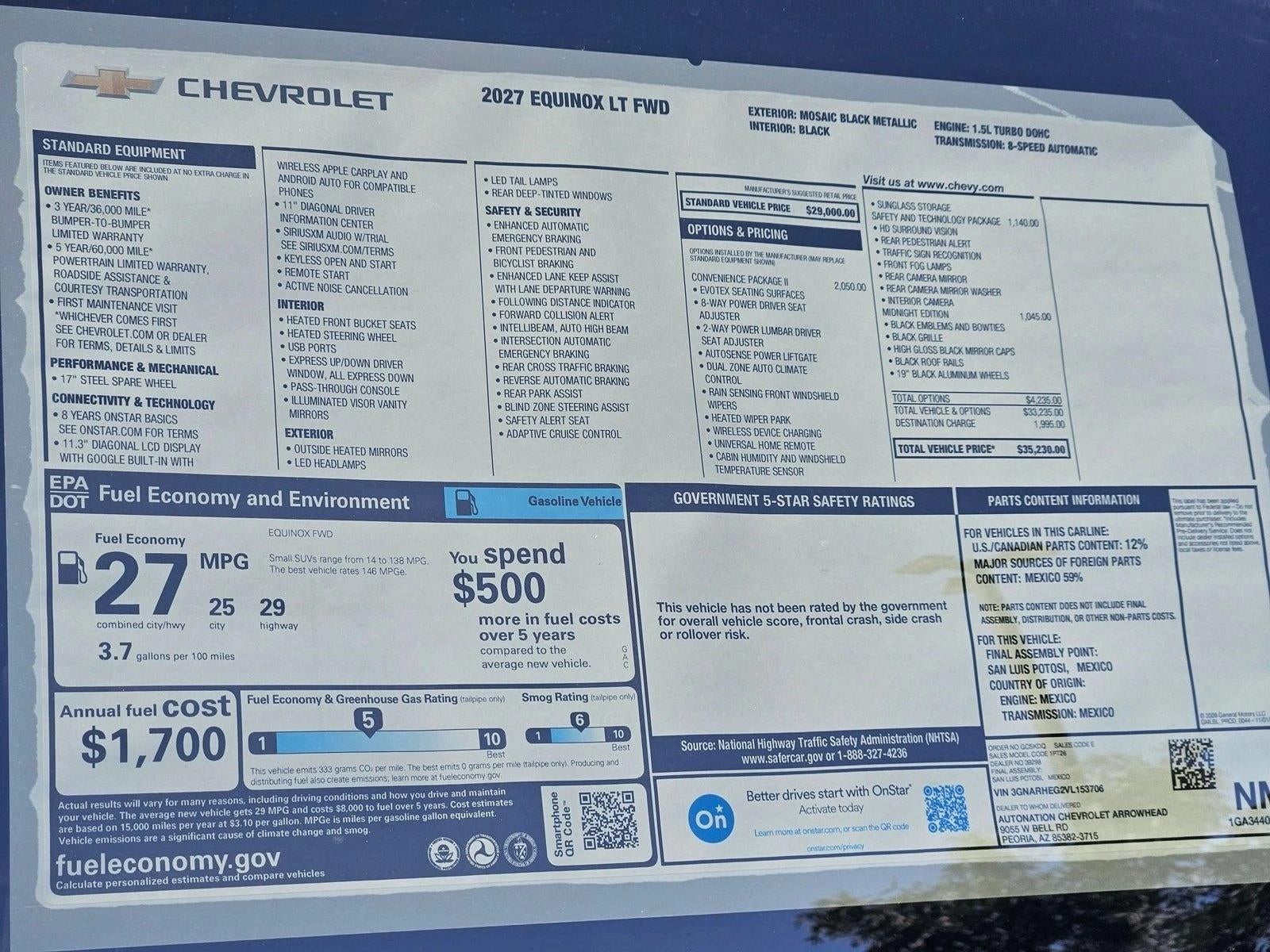 2027 Chevrolet Equinox LT