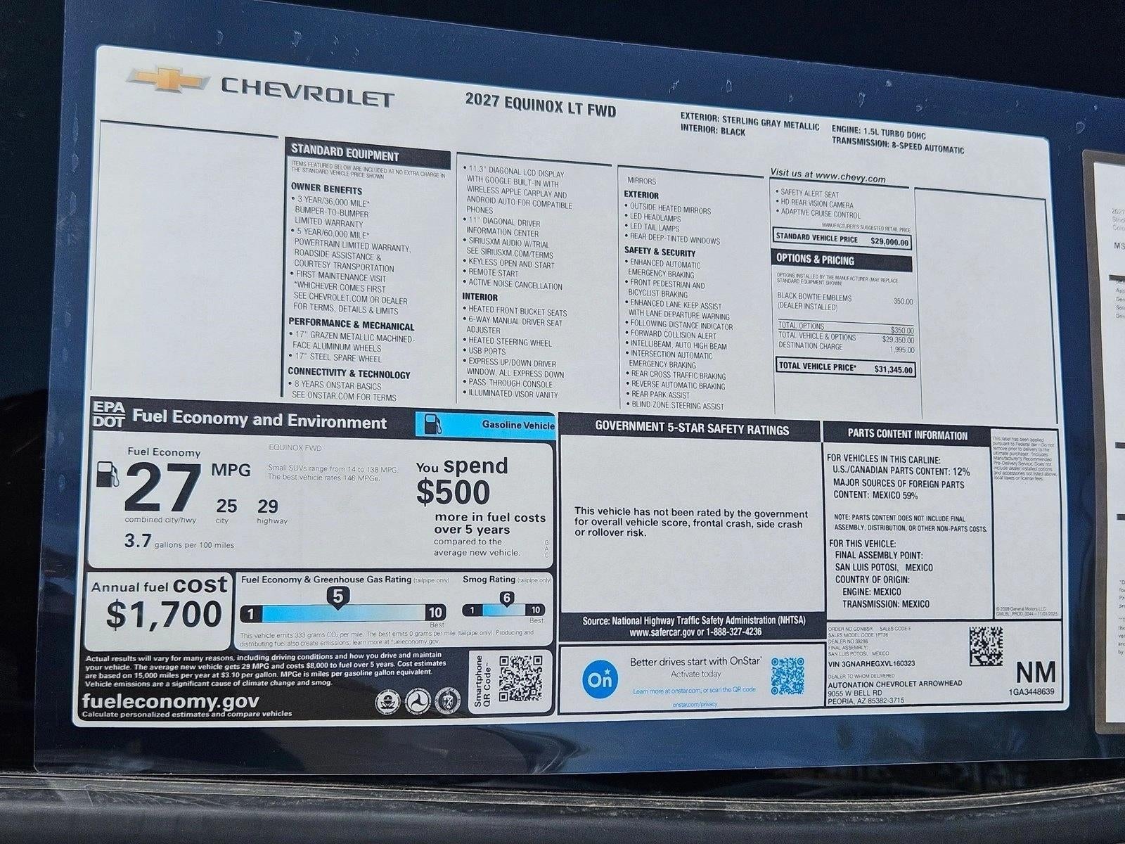 2027 Chevrolet Equinox LT