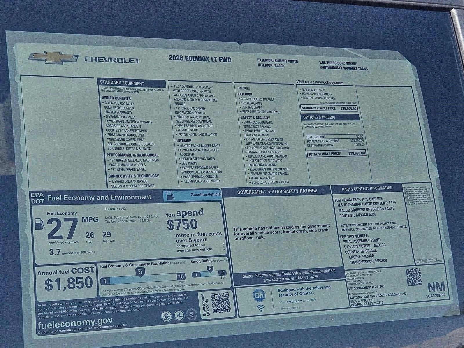 2026 Chevrolet Equinox LT