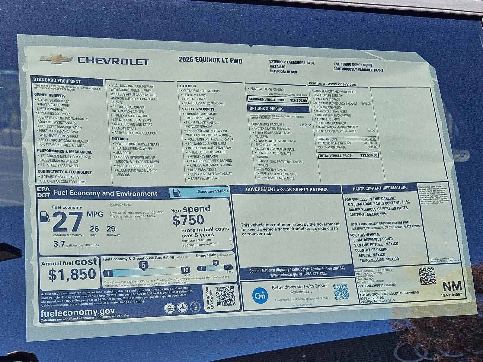 2026 Chevrolet Equinox LT