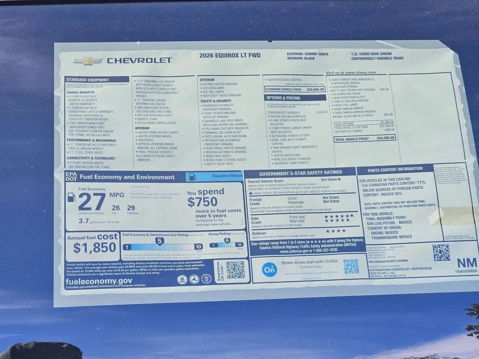 2026 Chevrolet Equinox LT